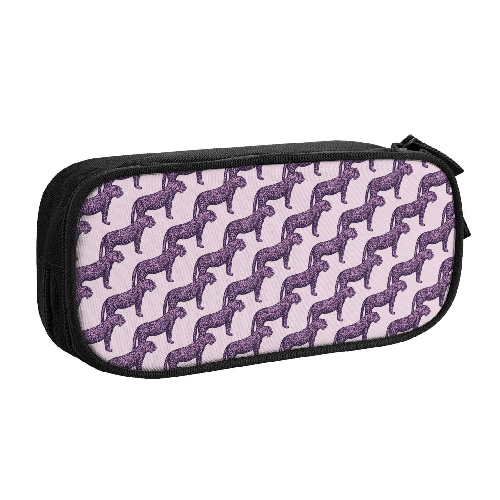 Goofa Leopard Print Pattern Big Capacity Pencil Pen Case Office College ...
