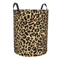 thumbnail image 1 of Goofa Leopard Print Printed Circular Hamper,Laundry Basket with Handles,Storage Baskets Foldable,Large Capacity Laundry Hamper-Medium, 1 of 8