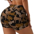thumbnail image 1 of Goofa Leopard Print Printed Workout Shorts Women Seamless Scrunch Butt Lifting High Waisted Gym Booty Shorts Elastic Workout Shorts-Large, 1 of 8