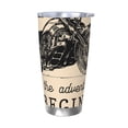 thumbnail image 1 of Goofa Let The Adventure Begin for 20 oz Skinny Tumbler Stainless Steel Coffee Mug Slim Vacuum Insulated Travel Cup Car Cup-Without Straw, 1 of 8