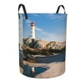 thumbnail image 1 of Goofa Lighthouse Printed Circular Hamper,Laundry Basket with Handles,Storage Baskets Foldable,Large Capacity Laundry Hamper-Medium, 1 of 8