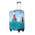 thumbnail image 1 of Goofa Lighthouse Sea Port Pattern Luggage Covers For Suitcase,Suitcase Cover Protector Fit 18-32 Inch Luggage-Medium, 1 of 9