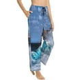 thumbnail image 1 of Goofa Lighthouse in Havana Printed Soft Pajama Pants for Women, Wide Leg Comfy Casual Lounge Yoga Pants-XX-Large, 1 of 9
