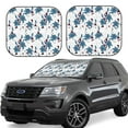 thumbnail image 1 of Goofa Lilies Flowers Pattern 2 Piece Car Windshield Sun Shade Foldable | Front Windshield Shade for Sun, Heat and UV Rays | Sunshade for Car Front Window-Large, 1 of 7