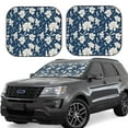 thumbnail image 1 of Goofa Lilies Flowers Pattern 2 Piece Car Windshield Sun Shade Foldable | Front Windshield Shade for Sun, Heat and UV Rays | Sunshade for Car Front Window-Large, 1 of 7