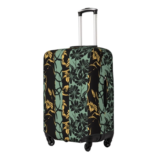 Goofa Lilies Flowers Pattern Luggage Covers For Suitcase,Suitcase Cover Protector Fit 18-32 Inch Luggage-Large