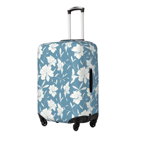 Goofa Lilies Flowers Pattern Luggage Covers For Suitcase,Suitcase Cover Protector Fit 18-32 Inch Luggage-Small