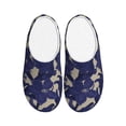thumbnail image 1 of Goofa Lilies Flowers Print Womens Mens Cotton Lightweight House Slippers , Washable Home Slippers,Indoor Comfy Bedroom Cozy Slippers-35/36, 1 of 7