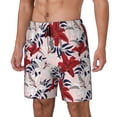 thumbnail image 1 of Goofa Lilies Flowers Printed Men's Swim Trunks Board Shorts Quick Dry Mens Swimming Trunks with Compression Liner,Breathable Fit Hawaii Beach Shorts-X-Large, 1 of 9
