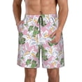 thumbnail image 1 of Goofa Lilies Flowers Printed Mens Swim Trunks Summer Quick Dry Short Beach Swimwear Bathing Suits-Medium, 1 of 9