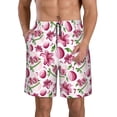 thumbnail image 1 of Goofa Lilies Flowers Printed Mens Swim Trunks Summer Quick Dry Short Beach Swimwear Bathing Suits-XX-Large, 1 of 9