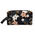 thumbnail image 1 of Goofa Lilies Flowers Printed Toiletry Bag with Handle,Large Capacity Travel Makeup Cosmetic Bag for Women, Carry on Airport Airline Compliant Bag, 1 of 9