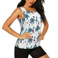 thumbnail image 1 of Goofa Lilies Flowers Printed Womens Workout Tops for Women Sleeveless Yoga Shirts Athletic Running Tank Tops Sleeveless Gym Clothes Workout Apparel-X-Large, 1 of 9