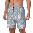 thumbnail image 1 of Goofa Lily Flower Printed Men's Swim Trunks Board Shorts Quick Dry Mens Swimming Trunks with Compression Liner,Breathable Fit Hawaii Beach Shorts-3X-Large, 1 of 9
