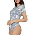 thumbnail image 1 of Goofa Lily Flower Printed Women Rash Guard Short Sleeve,Tummy control Swimsuit Surfing Swimsuit Bathing Suit One Piece Swimsuit UPF 50-X-Large, 1 of 9