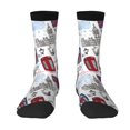 thumbnail image 1 of Goofa London Landmark2 Printed Men's Crew Socks, Soft Durable Breathable Moisture-Wicking with Odor Control Cotton socks, 1 of 9