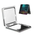 thumbnail image 1 of Goofa Lost Golden Key Pattern Pocket Mirror, Portable Makeup Mirror,Travel Makeup Mirror,Dual-Sided Compact Mirror,Gift Makeup Mirror-Square, 1 of 9