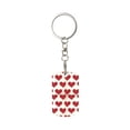thumbnail image 1 of Goofa Love Printed Rectangular Metal Keychain Bag Charm Floral Charm for Purse Keys Metal Keyring Gift for Women Accessories, 1 of 7