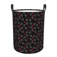 thumbnail image 1 of Goofa Love Valentine's skull Printed Circular Hamper,Laundry Basket with Handles,Storage Baskets Foldable,Large Capacity Laundry Hamper-Medium, 1 of 6