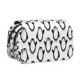 thumbnail image 1 of Goofa Lovely Penguin Pattern Double Layer Pen Pencil Case, Protective Large Capacity Storage Organizer Pen Pouch, Office College Supplies for Teens Adults, 1 of 7