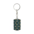 thumbnail image 1 of Goofa Machine Printed Rectangular Metal Keychain Bag Charm Floral Charm for Purse Keys Metal Keyring Gift for Women Accessories, 1 of 7