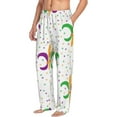 thumbnail image 1 of Goofa Mardi Gras Carnival1 Printed Soft Pajama Pants for Men, Wide Leg Comfy Casual Lounge Yoga Pants-Small, 1 of 9