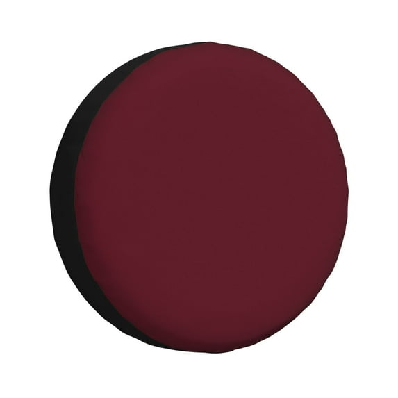 Goofa Maroon Pattern Universal Tire Cover for Jeep, SUV, Truck, and Trailer – Waterproof, UV-Resistant,Easy to Install, Fits 14"-17" Tires-16 inch