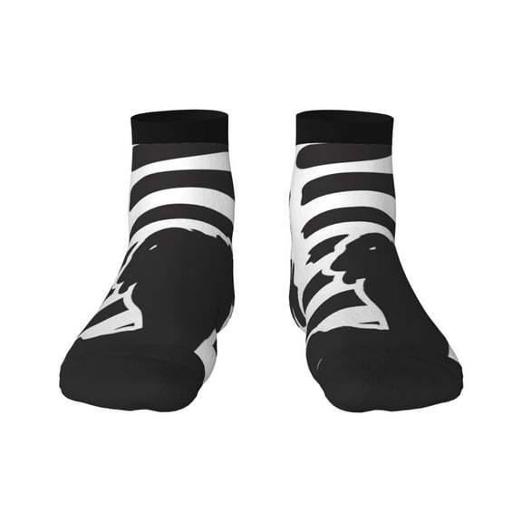 Goofa Memorial Day1 Pattern Non Slip Socks with Grips for Elderly, Crew Socks Yoga Hospital Socks Cushioned Sole Gripper Socks for Men Women