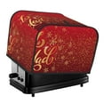 thumbnail image 1 of Goofa Merry Christmas Print Toaster Cover 4 Slice, Four Slice Bread Machine Cover Quilted Toaster Covers Bread Maker Cover Kitchen Appliance Cover, 1 of 7