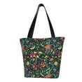 thumbnail image 1 of Goofa Mexican Flower 1 Pattern Tote Bags,Large Capacity Bag,Beach Tote with Zipper Closure, Large Capacity and Foam Padding, 1 of 6