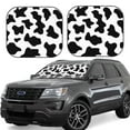 thumbnail image 1 of Goofa Milk Cow Pattern 2 Piece Car Windshield Sun Shade Foldable | Front Windshield Shade for Sun, Heat and UV Rays | Sunshade for Car Front Window-, 1 of 7