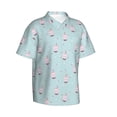 thumbnail image 1 of Goofa Milk Tea Hawaiian Shirt for Men, Unisex Summer Beach Casual Short Sleeve Button Down Shirts,Aloha Tropical Floral print shirt-Medium, 1 of 9