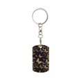 thumbnail image 1 of Goofa Modern Golden Butterfly Printed Rectangular Metal Keychain Bag Charm Floral Charm for Purse Keys Metal Keyring Gift for Women Accessories, 1 of 7