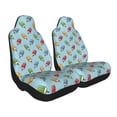 thumbnail image 1 of Goofa Modern Ice Cream Printed Car Seat Covers, Automotive Seat Covers for Cars Trucks and SUVs, Quick Setup Universal Fit Elastic Seat Covers-2 PCS, 1 of 1