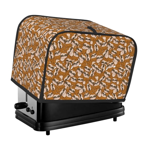 Goofa Monkey Sloth Print Toaster Cover 2 Slice, Two Slice Bread Machine Cover Quilted Toaster Covers Bread Maker Cover Kitchen Appliance Cover