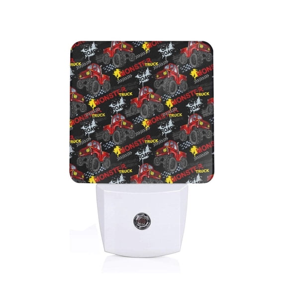 Goofa Monster Truck Night Light, Plug-in, Dusk to Dawn Sensor, Warm White, Ambient Lighting, Ideal Kids Adults Nightlight-UK