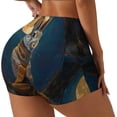 thumbnail image 1 of Goofa Moon Night Sky Cute Rabbit Printed Workout Shorts Women Seamless Scrunch Butt Lifting High Waisted Gym Booty Shorts Elastic Workout Shorts-Medium, 1 of 8