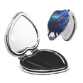 thumbnail image 1 of Goofa Moonlit Blue Wolf Pattern Pocket Mirror, Portable Makeup Mirror,Travel Makeup Mirror,Dual-Sided Compact Mirror,Gift Makeup Mirror-Heart Shape, 1 of 9