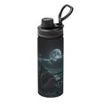 thumbnail image 1 of Goofa Moonlit Night Sky Shark Print 18oz Sports Insulated Kettle With Straw Water Bottle Sports Water Bottle For Running Hiking Cycling Climbing Mans Womans, 1 of 7