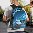 thumbnail image 1 of Goofa Mountain Cottage In Snow Print Casual Backpack for Women Men,Waterproof High School Bookbag,Lightweight Travel Daypack,Classic College Backpack,Laptob Backpack, 1 of 6