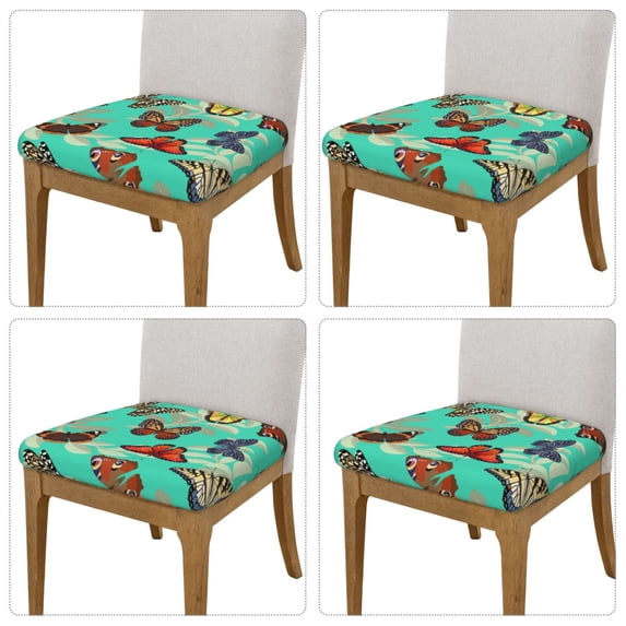 Goofa Multicolored Butterflies Printed Couch Cushion Covers,Soft and Durable Throw Pillow Case , Floral Sofa Magic Sofa Stretch Cushion Couch Covers Washable