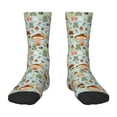 thumbnail image 1 of Goofa Mushroom House Insect Frog Pattern Children's Crew Socks, Kids' Daily Wear and Sports Socks, Breathable Socks, Sports Socks, Moisture-Wicking Socks for Children, 1 of 6