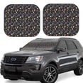 thumbnail image 1 of Goofa Mushroom Pattern 2 Piece Car Windshield Sun Shade Foldable | Front Windshield Shade for Sun, Heat and UV Rays | Sunshade for Car Front Window-Medium, 1 of 7