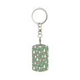 thumbnail image 1 of Goofa Mushrooms Gnome Printed Rectangular Metal Keychain Bag Charm Floral Charm for Purse Keys Metal Keyring Gift for Women Accessories, 1 of 7