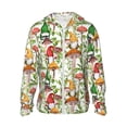 thumbnail image 1 of Goofa Mushrooms Gnomes Printed Women's UPF 50+ Sun Protection Hoodie Jacket Lightweight Long Sleeve Sun Shirt for Women with Pocket Hiking Outdoor-XX-Large, 1 of 9