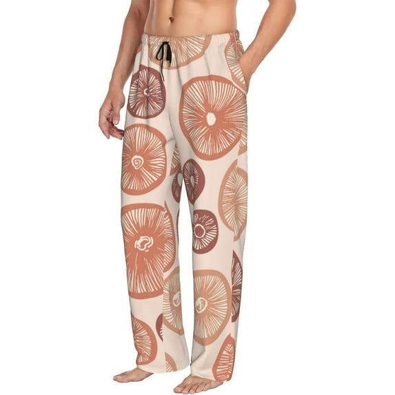 Goofa Mushrooms2 Printed Soft Pajama Pants for Men, Wide Leg Comfy Casual Lounge Yoga Pants-XX-Large