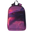 Goofa Mystical Dragon Under Moon Printed Backpack,Laptop Backpack
