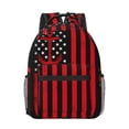 thumbnail image 1 of Goofa Nautical American Flag Pattern Comfortable Student Backpack - Ergonomic Design, Durable, Water-Resistant, Multi-Compartment,Travel, and Outdoor Activities, 1 of 5