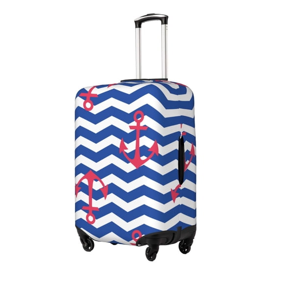 Goofa Nautical Anchors Pattern Luggage Covers For Suitcase,Suitcase Cover Protector Fit 18-32 Inch Luggage-X-Large