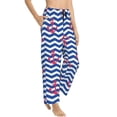 thumbnail image 1 of Goofa Nautical Anchors Printed Soft Pajama Pants for Women, Wide Leg Comfy Casual Lounge Yoga Pants-X-Large, 1 of 9
